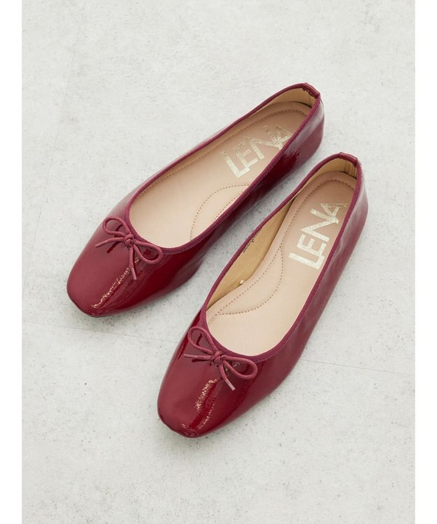 Green Parks ・ＬＥＮＡ　エナメルバレエシューズ Red