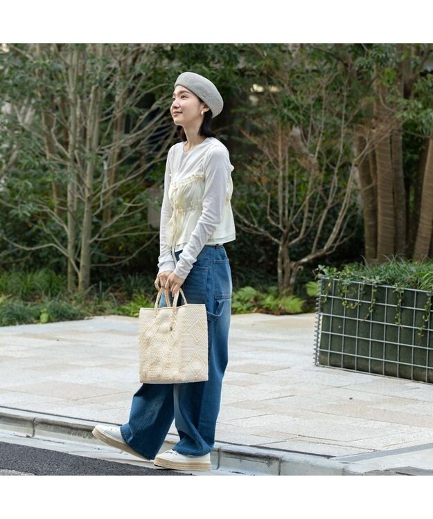 林八百吉商店 un chapeau　ペーパーブレードベレー グレー