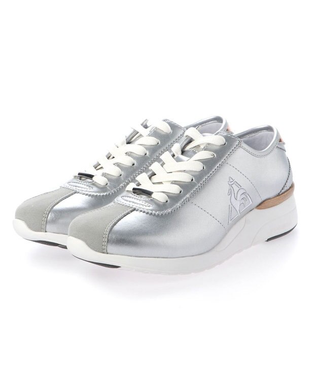 Riz raffinee <Riz raffinee>【le coq sportif×Riz raffinee】厚底スニーカー シルバー
