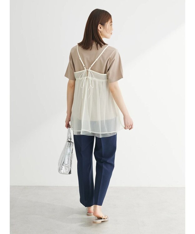 Green Parks リバーシブルチュールビスチェ Ivory