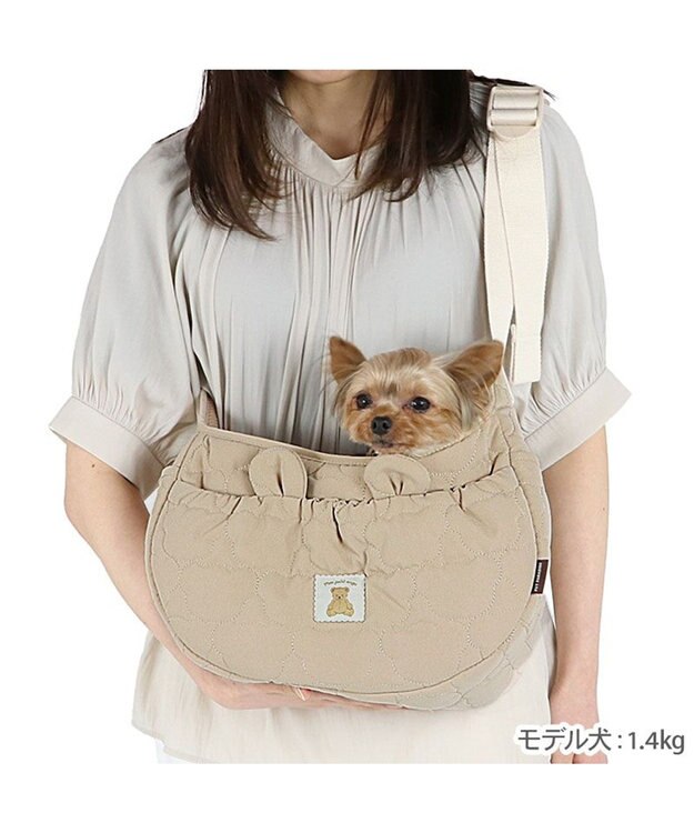 PET PARADISE ペットパラダイス くまちゃん ソフトスリング SS  超小型犬 ～約2kg ベージュ