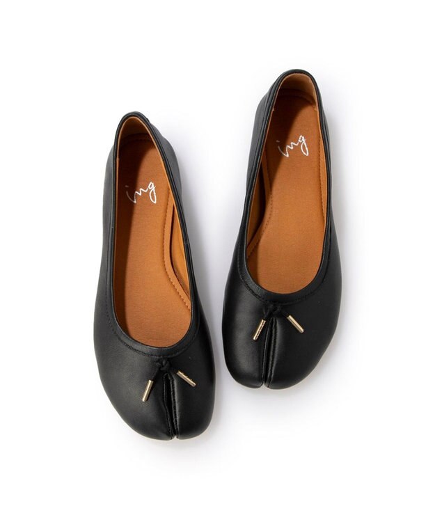 ing <ing>足袋デザインバレエシューズ ブラック