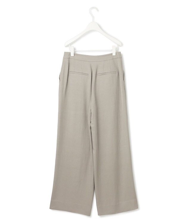 ICB L Vi/Ly/Liツイル ワイドストレートパンツ カーキ系