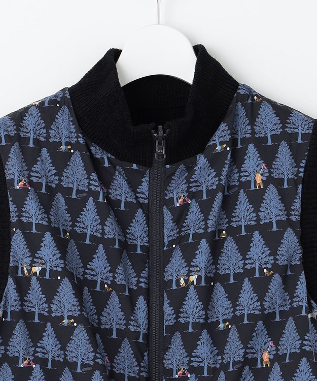 23区GOLF 【WOMEN】ストレッチモール リバーシブル ベスト 1着で2着分のお得感 温度調節に◎ ネイビー系