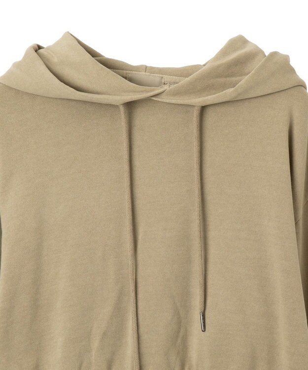 WEGO ピグメントショートグラフィックプルパーカー ベージュ