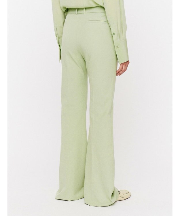 JOSEPH ギャバジンストレッチ　フィットフレアートラウザーズ Matcha