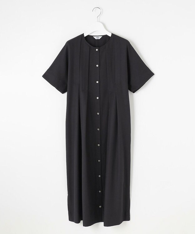 J.PRESS LADIES L 【洗える・接触冷感】ライトタンブラー ワンピース ブラック系