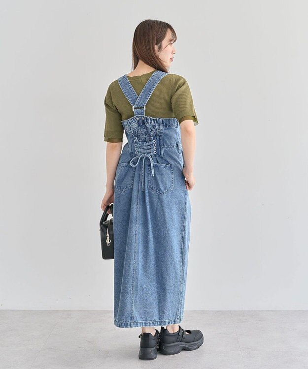 Green Parks ・ＳＵＧＡＲ　ＳＰＯＯＮ　２ｗａｙデニムジャンスカ Indigo