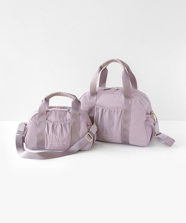 TOCCA 【WEB＆一部店舗限定】【一部カラー撥水・A4サイズ対応】AMIRARE NYLON BOSTON L ボストンバッグ ライラック系