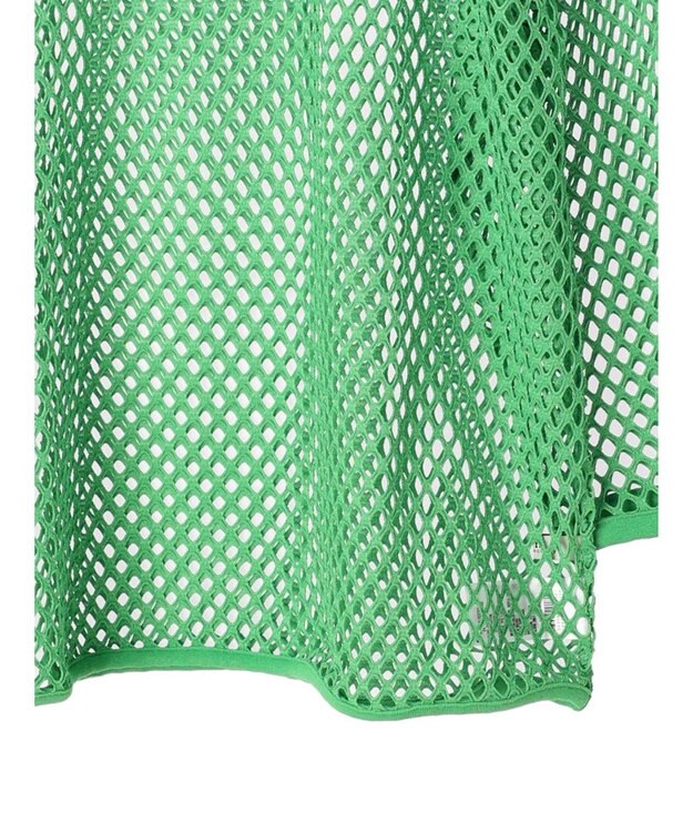 earth music&ecology メッシュチュニック Lime Green