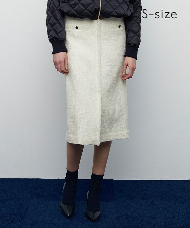 BEIGE， 【S-size】CAMBON / ツイードスカート Bone