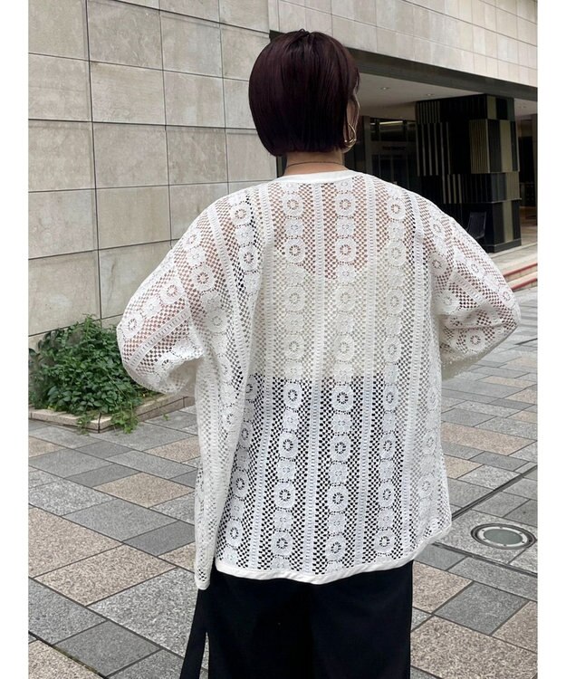 Green Parks レースブラウス Off White