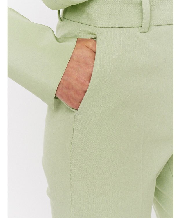 JOSEPH ギャバジンストレッチ　フィットフレアートラウザーズ Matcha