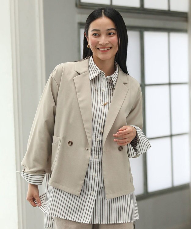 Green Parks ショートジャケット Light Beige