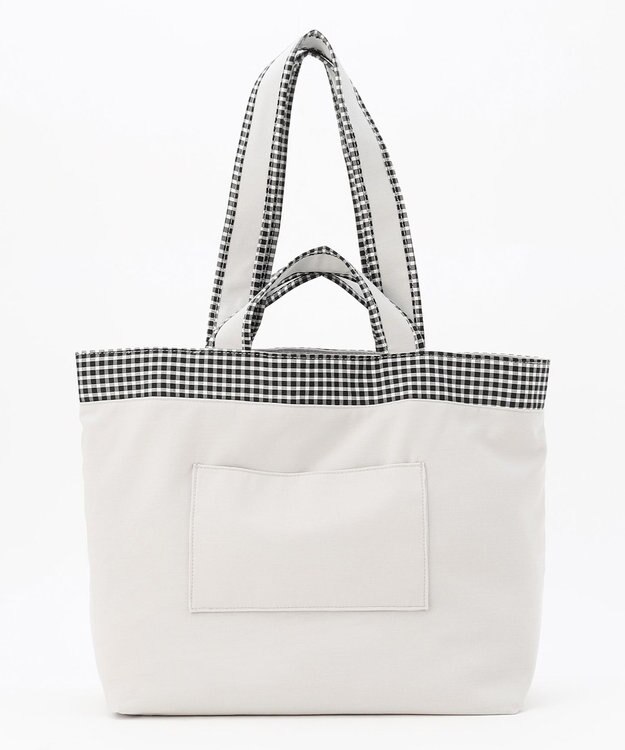 J.PRESS LADIES 【WEB限定・リバーシブル】キルティング トートバッグ 【WEB限定】グレー系