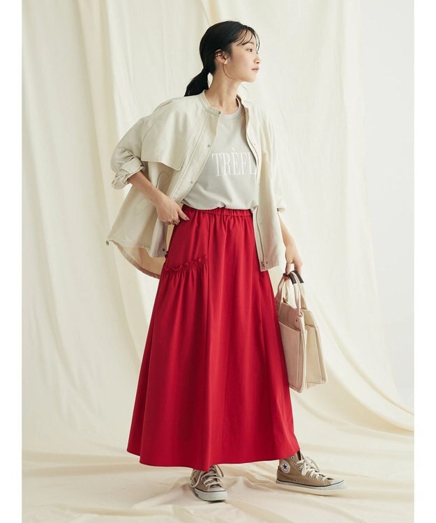 CRAFT STANDARD BOUTIQUE 綿ナイロングログランブルゾン Ivory