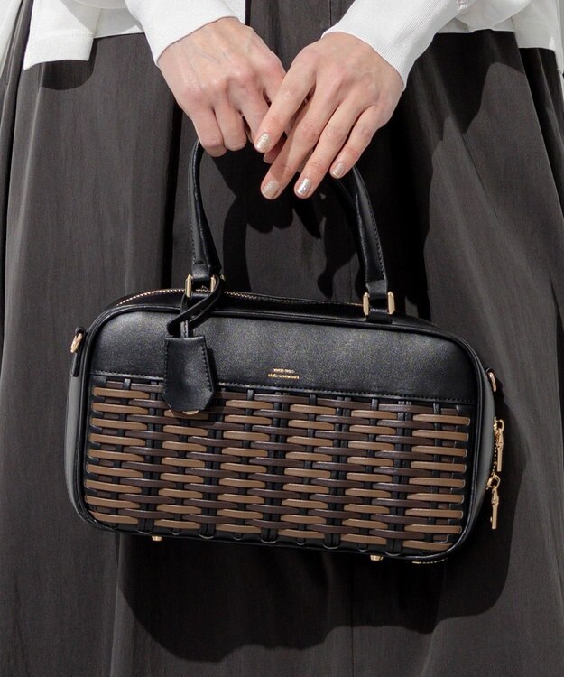 23区 【Oggi掲載】バスケットメッシュ ボストンバッグ