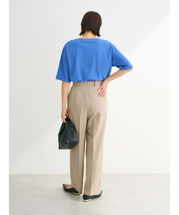 Green Parks ５分袖フロッキーロゴプリントＴＥＥ Blue