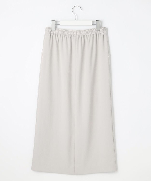 J.PRESS LADIES 【WEB限定カラーあり・洗える・接触冷感・吸水速乾】Lightジョーゼット ナロー スカート 【WEB限定】グレージュ系