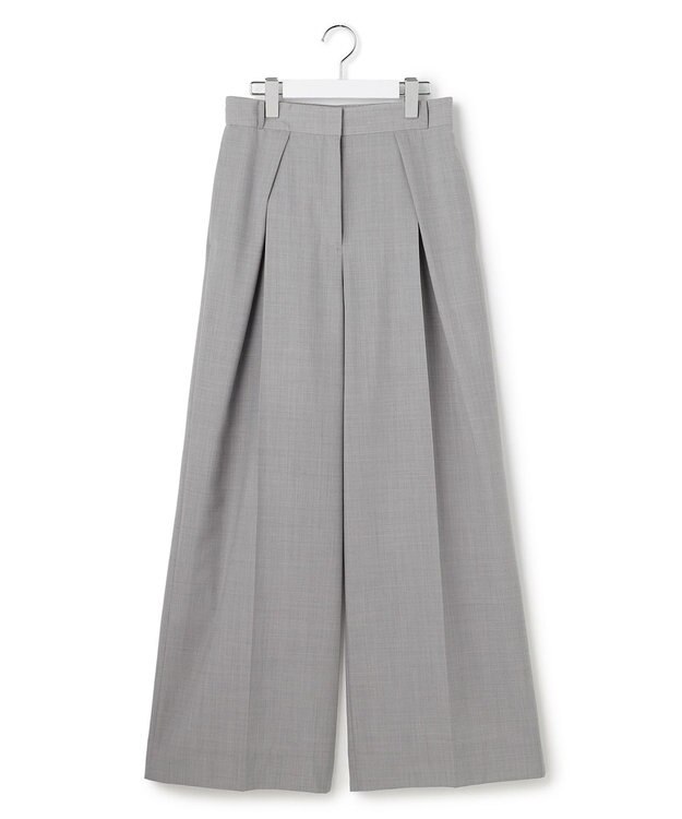 ICB L 【先行予約】ドライクールトロ クロスタックワイドパンツ ライトグレー