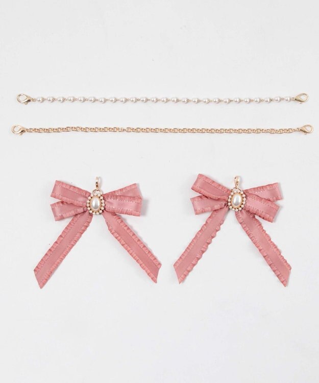 WEGO 【痛バ＆推し活グッズ】きらめきDIYパールリボンセットL ピンク