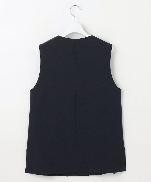 J.PRESS LADIES 【洗える・吸水速乾・接触冷感・セットアップ対応】Light ジョーゼット ジレ ダークネイビー系