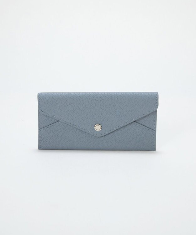 TOPKAPI 【Breath TOPKAPI】DUAL デュアル シュリンクレザー バイカラー 長財布　薄型 / 軽量 ブルーグレー