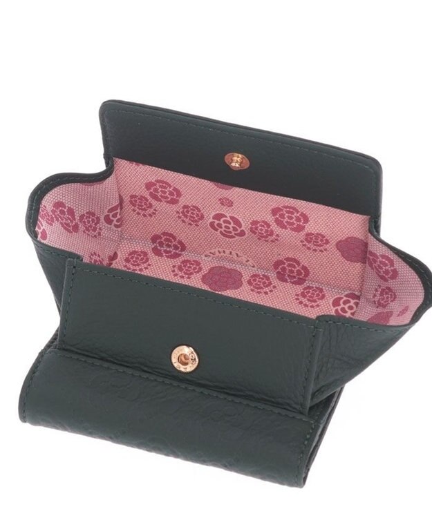 CLATHAS フリーズ BOX二つ折り財布 ディープグリーン