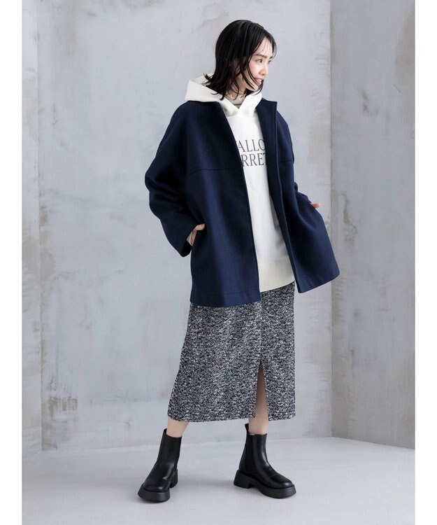 Green Parks ＲＵＰＩＳ．厚底サイドゴアブーツ Black