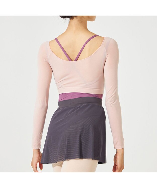 Chacott ショートトップ（長袖） ベビーピンク