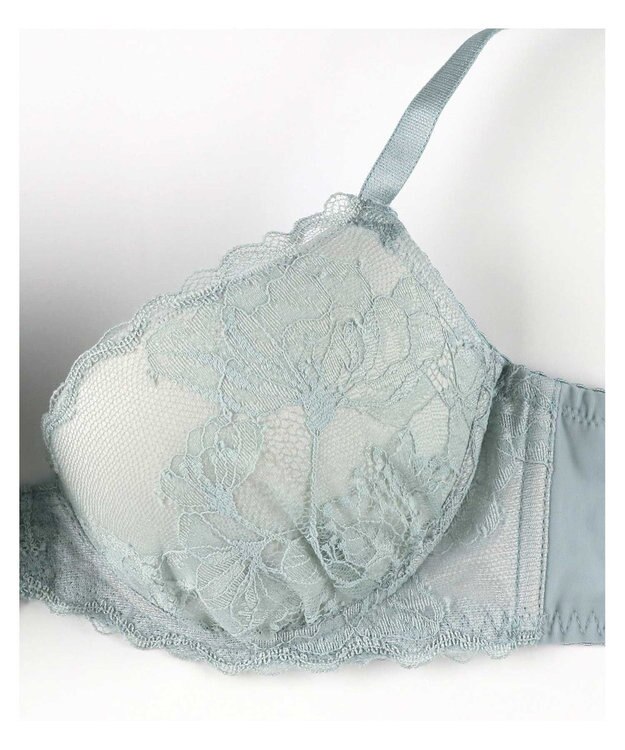 AMPHI 【SPRiNG ONLINE掲載】 ノンワイヤーブラ 谷間メイク ボリュームアップ Aカップあり 【BRAGENIC ブラジェニック 盛り胸タイプ】 ブラジャー ブラ ワイヤレス BMI448 アンフィ／ワコール ターコイズ