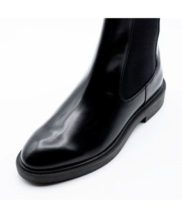 APOM 本革ウォータープルーフチェルシーブーツ30 ブラックG