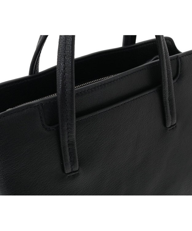 genten エッセンシャルゴート 2WAYショルダーバッグ クロ