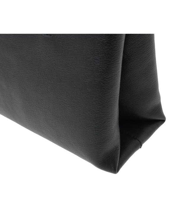 genten エッセンシャルゴート 2WAYショルダーバッグ クロ