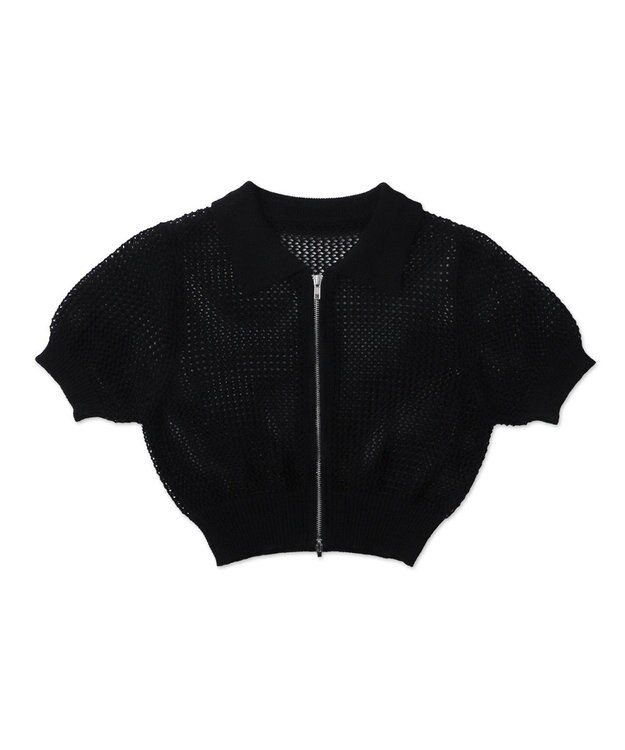 WEGO WZIPニットカーデ ブラック