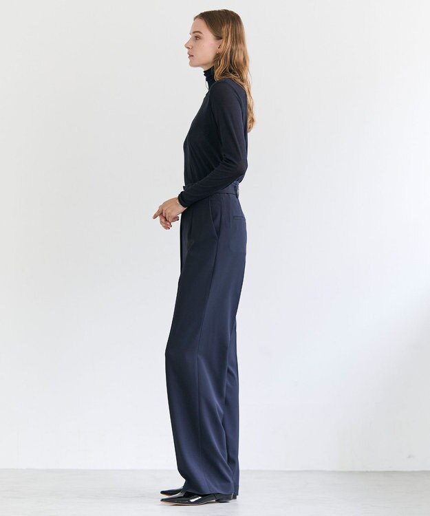 BEIGE， 【セットアップ対応】SPHENE / ハイウエストDカンストレートパンツ Navy