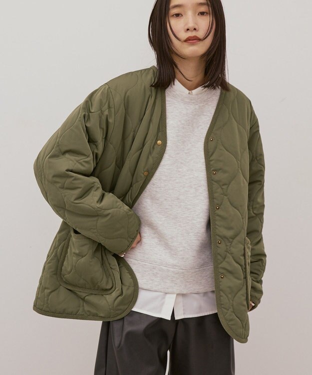 AMERICAN HOLIC キルティングブルゾン Khaki