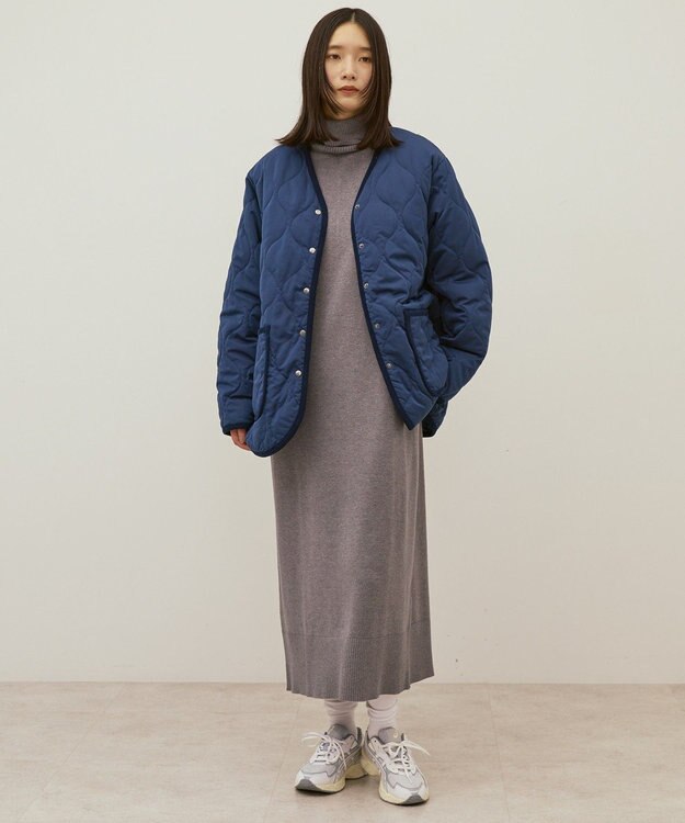 AMERICAN HOLIC キルティングブルゾン Navy