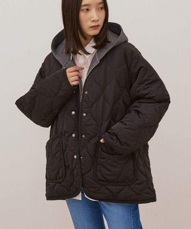 AMERICAN HOLIC キルティングブルゾン Black