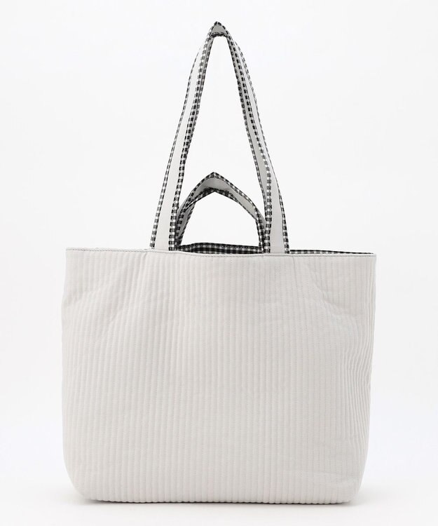 J.PRESS LADIES 【WEB限定・リバーシブル】キルティング トートバッグ 【WEB限定】グレー系