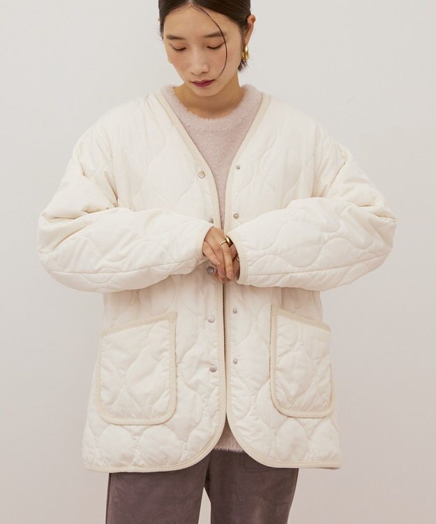 AMERICAN HOLIC キルティングブルゾン Ivory