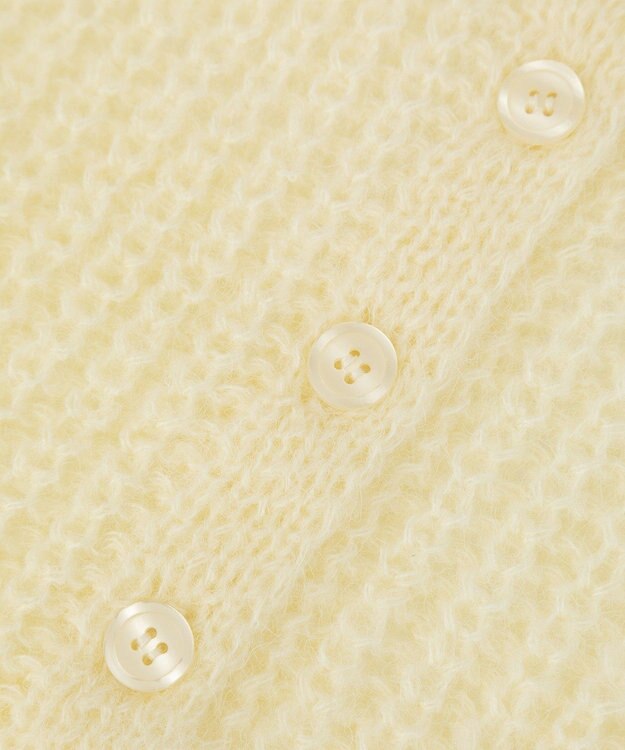 AMERICAN HOLIC 【2WAY】モヘヤ風甘編みカーディガン Ivory