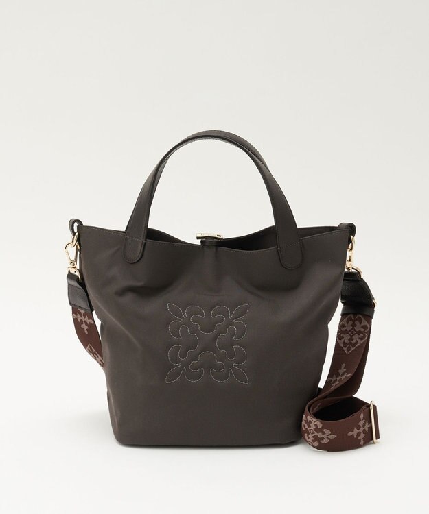 russet コーデュラナイロン2WAYミニトートバッグ(CE-1673-WEB) D.Brown