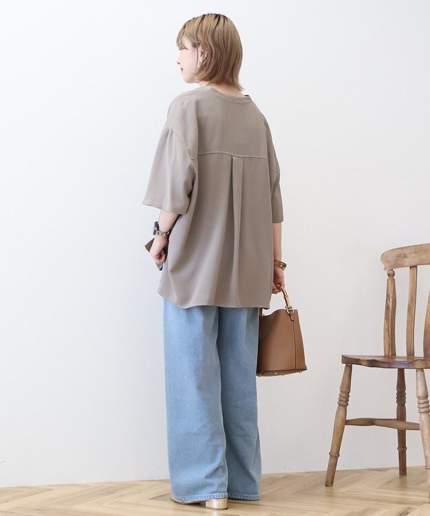 AMERICAN HOLIC 【WEB限定】ミリタリーWポケットスキッパーシャツ Gray Beige