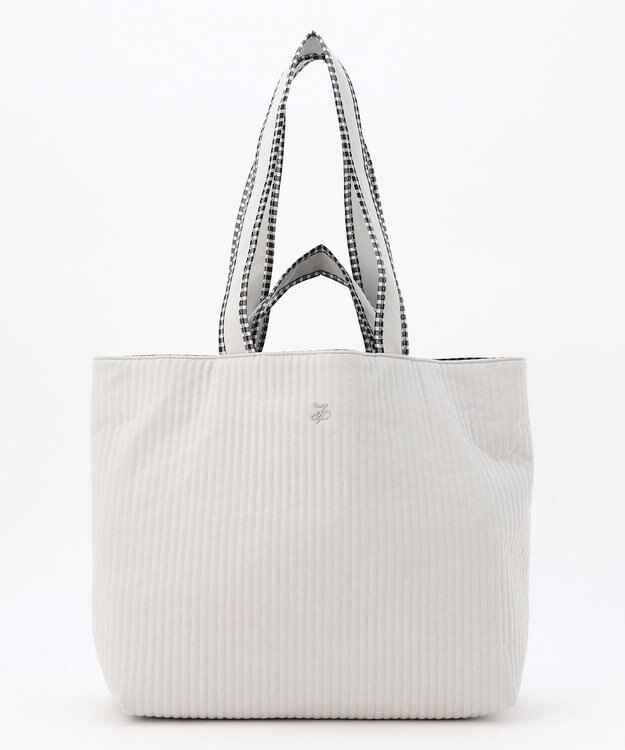 J.PRESS LADIES 【WEB限定・リバーシブル】キルティング トートバッグ 【WEB限定】グレー系