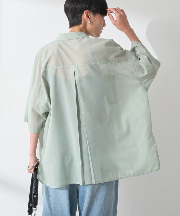 AMERICAN HOLIC イージーケア+接触冷感Wポケットオーバーシャツ Mint