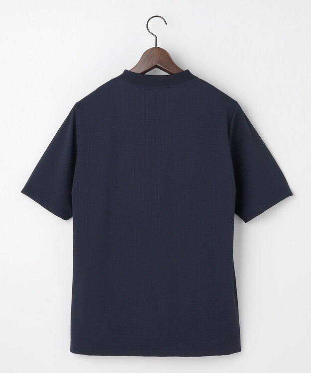 JOSEPH ABBOUD 【【イタリア素材/清涼】】ジャージーサッカー Tシャツ ネイビー系