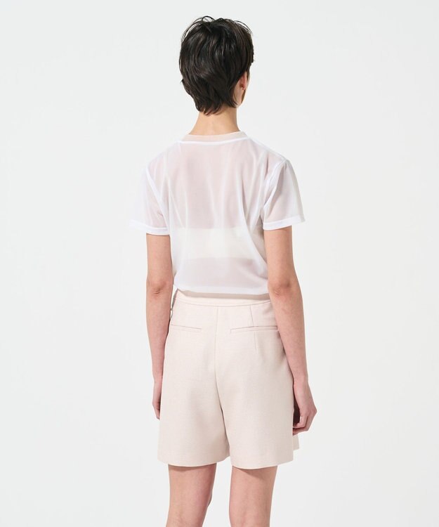 GRACE CONTINENTAL シアークルーカットトップ ホワイト