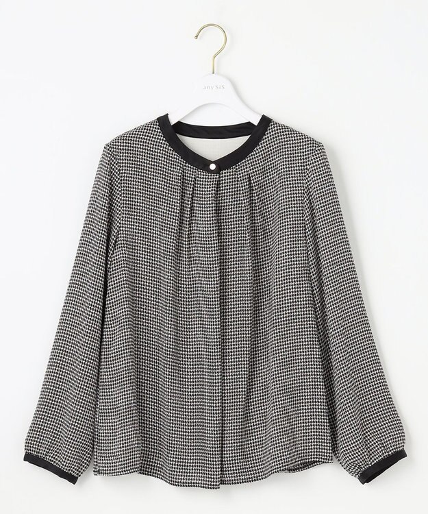 ANY SIS 【WEB・一部店舗限定】エニポカシリーズ ブラウス 千鳥