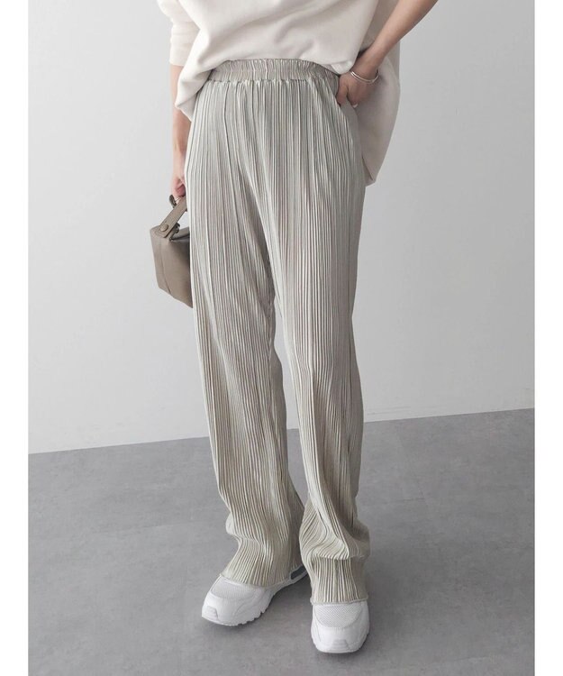 Green Parks ・ＳＵＧＡＲ　ＳＰＯＯＮ　プリーツパンツ Gray Beige